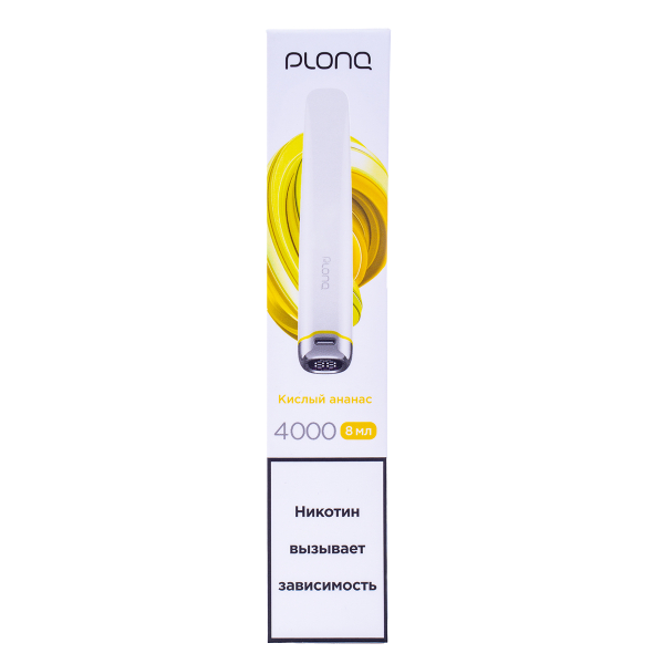 Электронка Plonq Plus Pro Кислый Ананас (4000 Затяжек) 20 Мг в Екатеринбурге