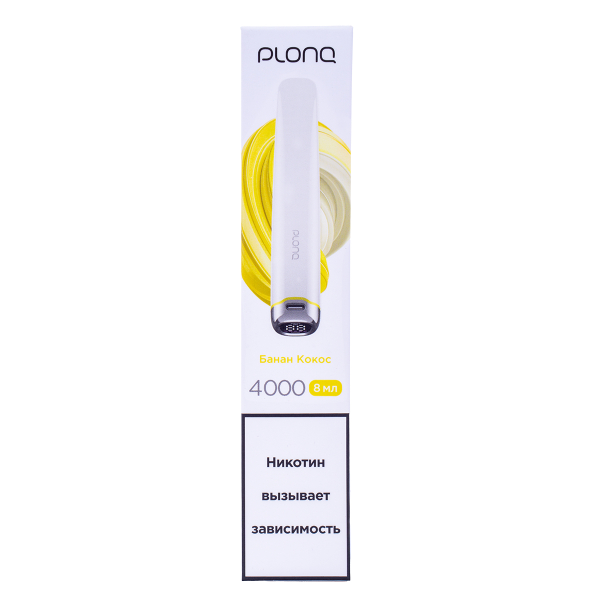 Электронка Plonq Plus Pro Банан Кокос (4000 Затяжек) 20 Мг в Екатеринбурге