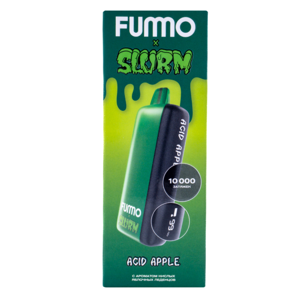 Электронка Fummo Indic Slurm Кислые Яблочные Леденцы (10 000 Затяжек) в Екатеринбурге