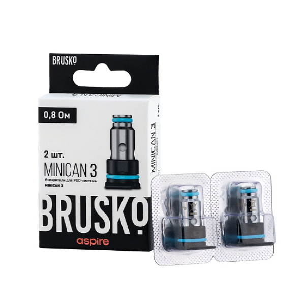 Испаритель Brusko Minican, 3, Af Mesh Coil, 0.8 Ом, Упак. 2 Шт в Екатеринбурге