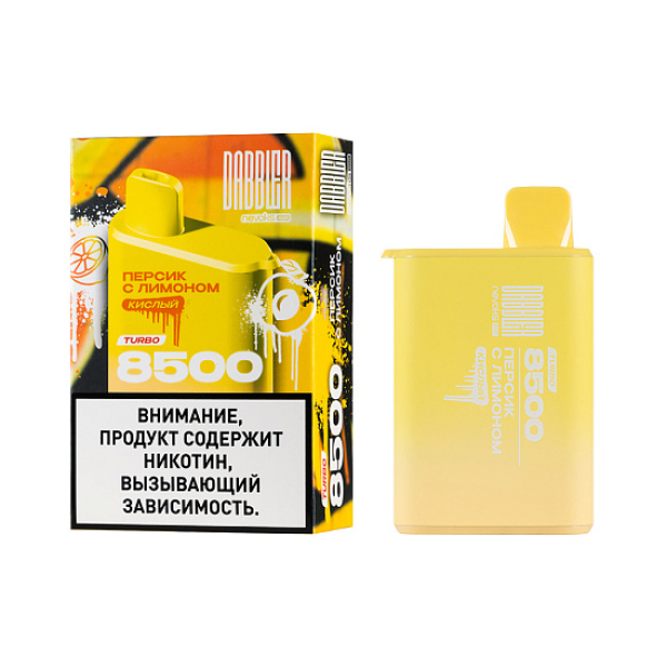 Электронка Dabbler Turbo Персик С Лимоном 8500 затяжек в Екатеринбурге