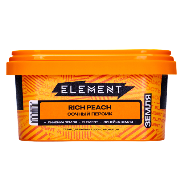 Табак Element Земля Rich Peach 200 грамм в Екатеринбурге