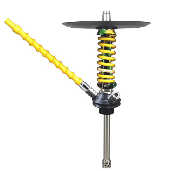 Кальян Mamay Customs Coilovers Micro Зелено Золотой Сплеш  в Екатеринбурге
