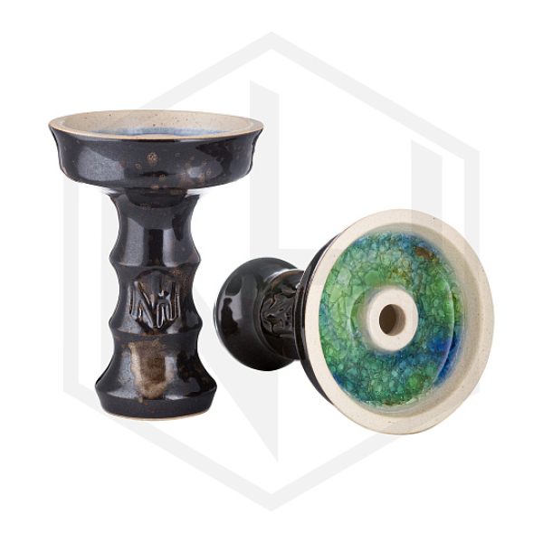 Чаша Nejn Lotus Glaze Black Черная для кальяна в Екатеринбурге