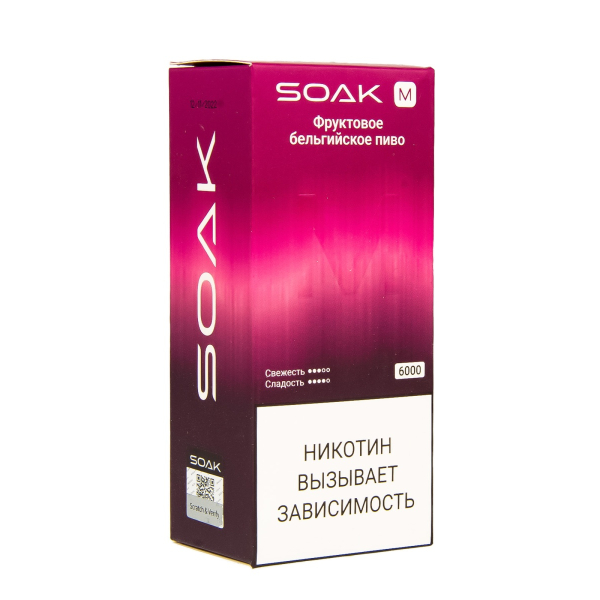 ЭСДН SOAK M Fruit Belgian Beer 6000 тяг в Екатеринбурге