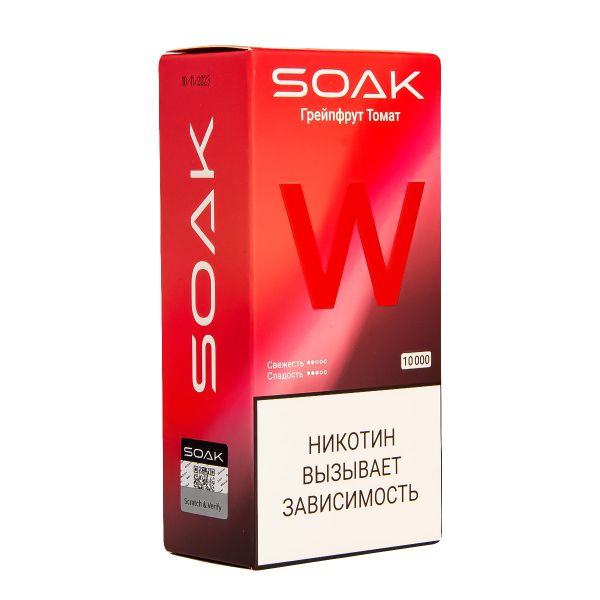 Электронная сигарета Soak W Грейпфрут Томат 10000 в Екатеринбурге
