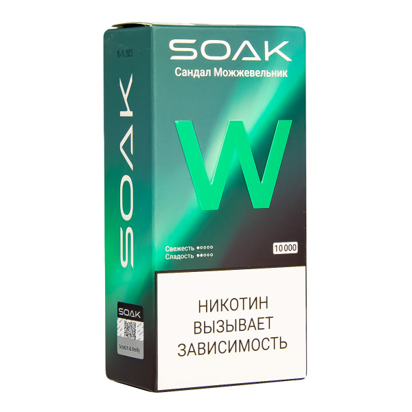 Электронная сигарета Soak W Сандал Можжевельник 10000 в Екатеринбурге