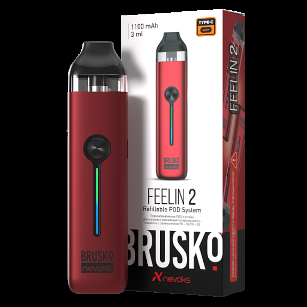 POD-система Brusko Feelin 2 Малиновый в Екатеринбурге
