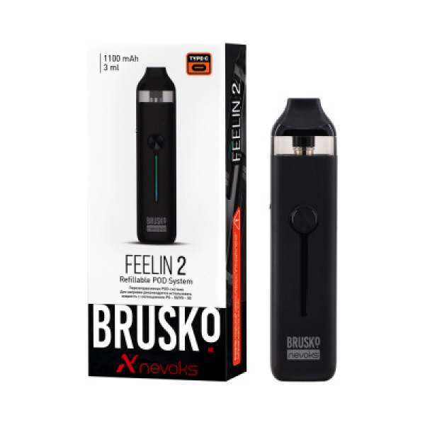 POD-система Brusko Feelin 2 Черный в Екатеринбурге