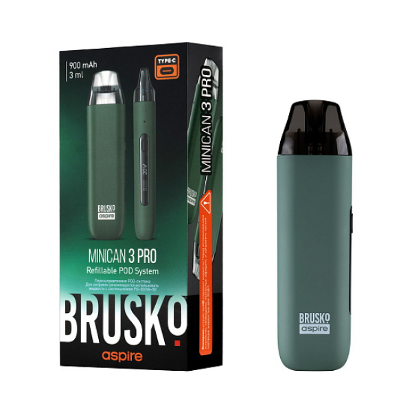 POD-система Brusko Minican 3 Pro зеленый в Екатеринбурге