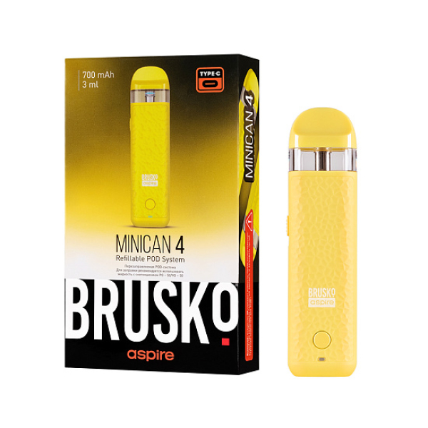 POD-система Brusko Minican 4 Желтый в Екатеринбурге