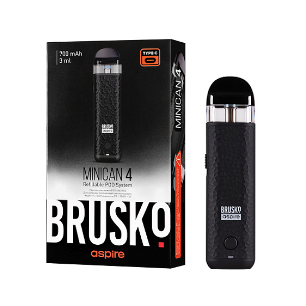POD-система Brusko Minican 4 Черный в Екатеринбурге