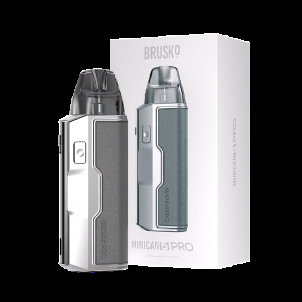 POD-система Brusko Minican 5 Pro Metallic Grey Красный,серый в Екатеринбурге