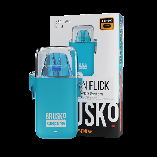 POD-система Brusko Minican Flick Голубой в Екатеринбурге