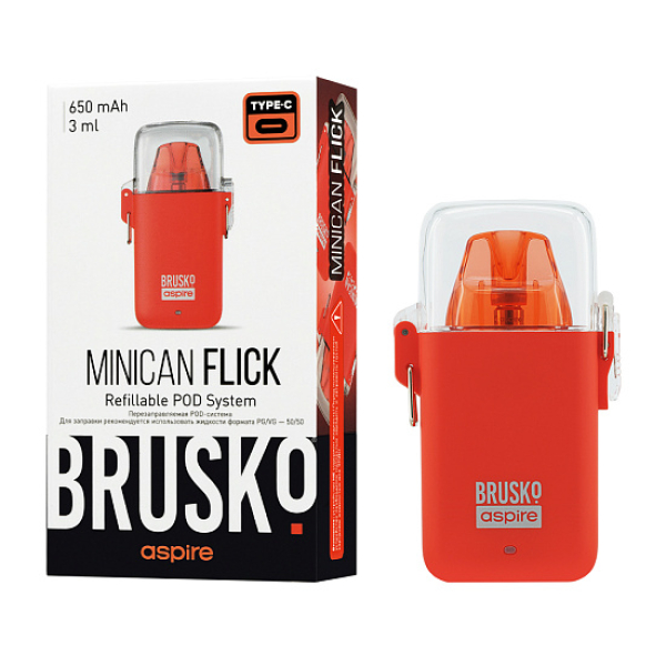 POD-система Brusko Minican Flick Красный в Екатеринбурге