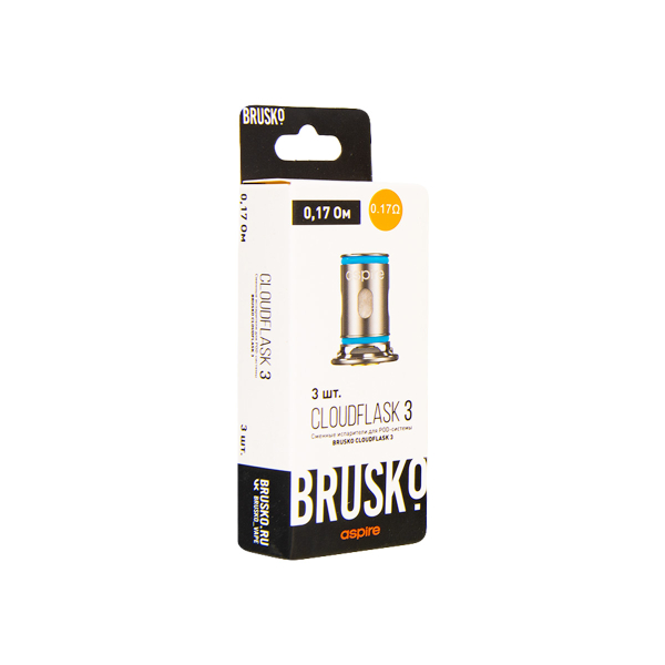 Испаритель Brusko Cloudflask 3 0.17 Ом 3 шт в Екатеринбурге