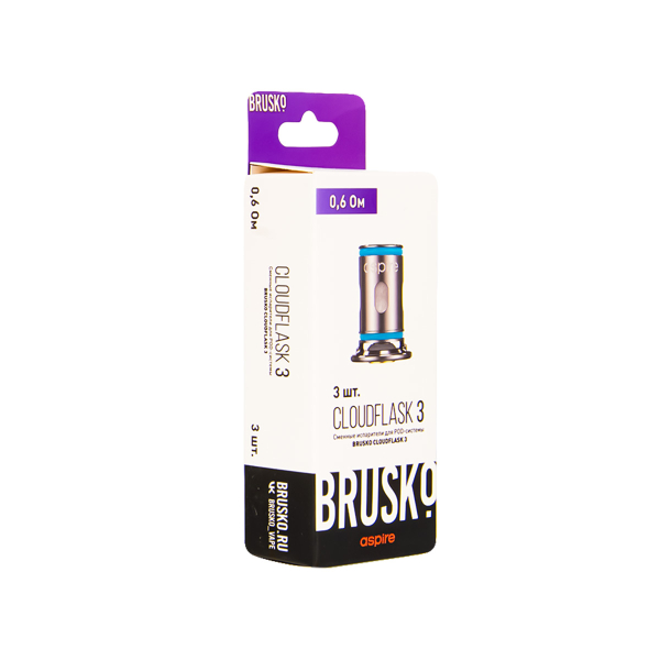 Испаритель Brusko Cloudflask 3 0.6 Ом 3 шт в Екатеринбурге