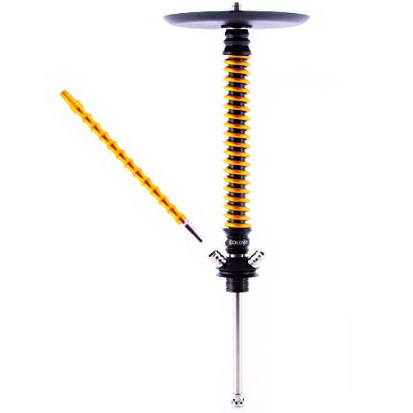 Кальян Mamay Customs V3  Coilovers Черный Gold Anod в Екатеринбурге