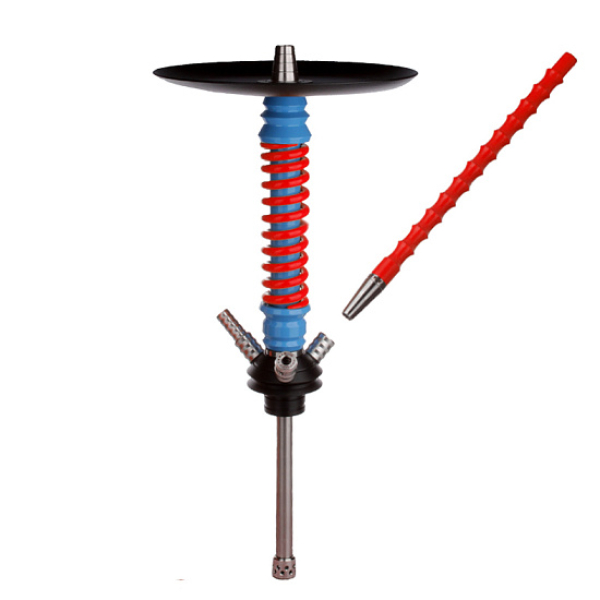 Кальян Mamay Customs V3  Coilovers Mini Голубой Красный в Екатеринбурге