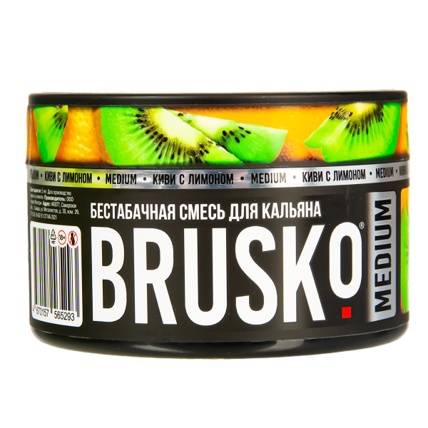 Бестабачная смесь Brusko Medium Киви С Лимоном 250 грамм в Екатеринбурге