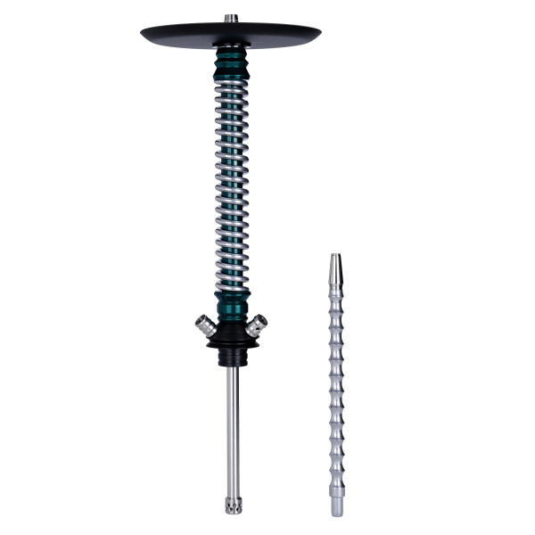 Кальян Mamay Customs Coilovers Зелёный Лак Хром в Екатеринбурге