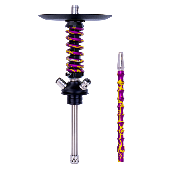 Кальян Mamay Customs Coilover Micro Пурпурно Золотой Сплеш в Екатеринбурге