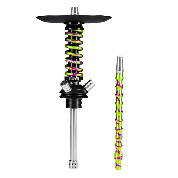 Кальян Mamay Customs Coilover Micro Салатово Пурпурный Сплеш в Екатеринбурге