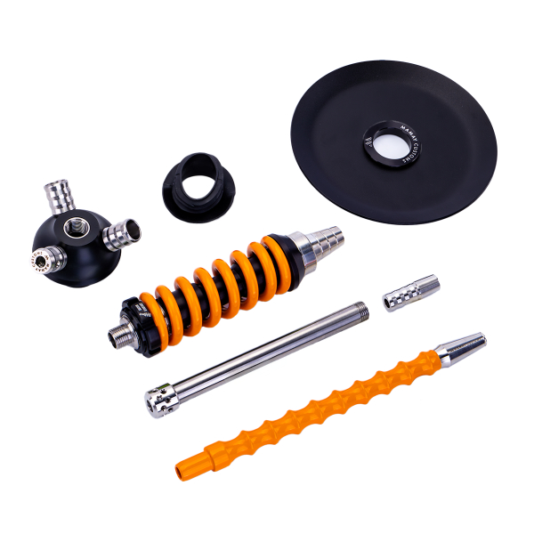 Кальян Mamay Customs Coilover Micro Чёрно Оранжевый в Екатеринбурге