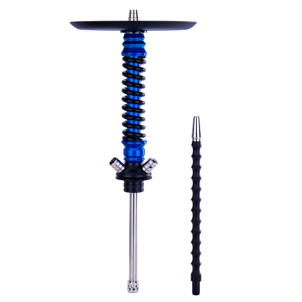 Кальян Mamay Customs Coilovers Mini Голубой Лак Черный в Екатеринбурге