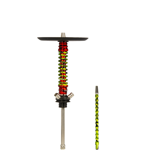Кальян Mamay Customs Coilovers Mini Красный Сплеш Салатовый Сплеш в Екатеринбурге