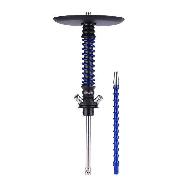 Кальян Mamay Customs Coilovers Mini Чёрно Синий Лак в Екатеринбурге