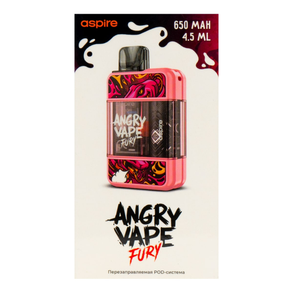 POD-система Brusko Angry Vape Fury 650 Mah Розовый в Екатеринбурге