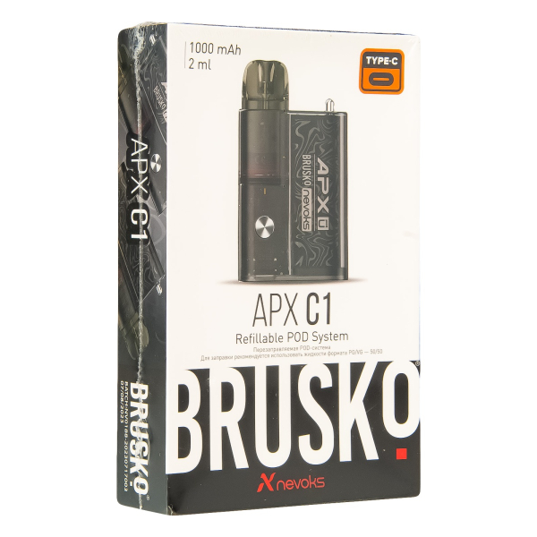 POD-система Brusko Apx C1 Чёрный Шёлк в Екатеринбурге