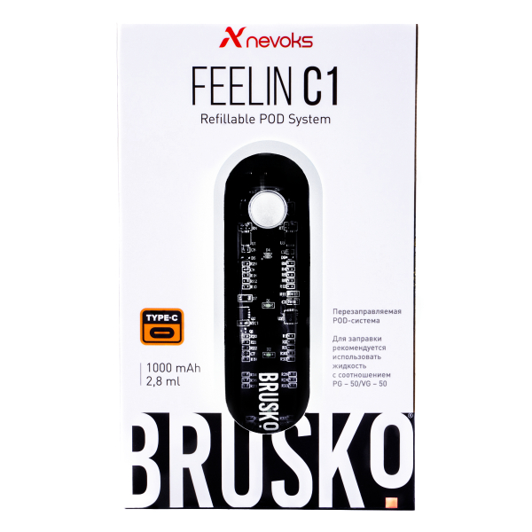 POD-система Brusko Feelin C1 Белый в Екатеринбурге