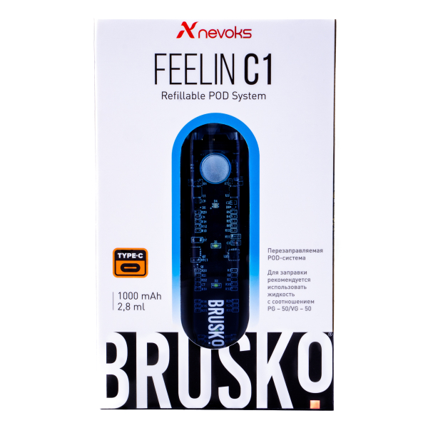 POD-система Brusko Feelin C1 Голубой в Екатеринбурге