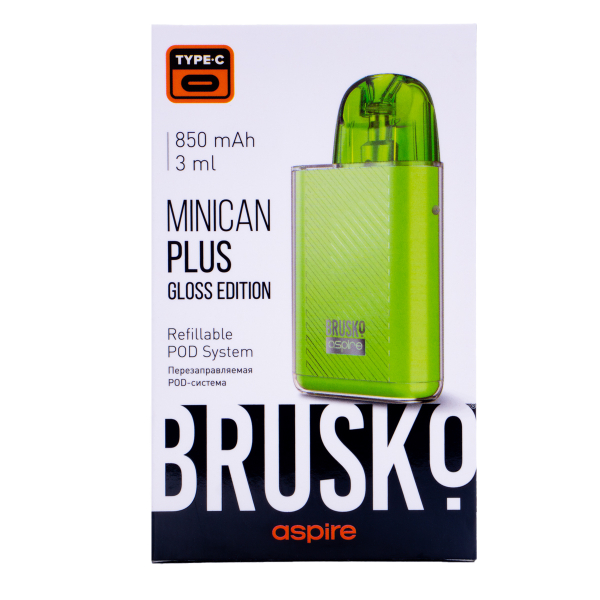 POD-система Brusko Minican Plus Gloss Edition Зелёный в Екатеринбурге