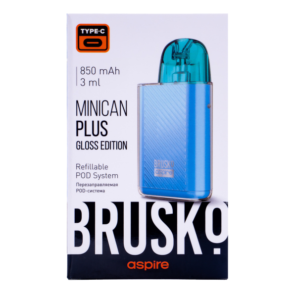 POD-система Brusko Minican Plus Gloss Edition Синий в Екатеринбурге