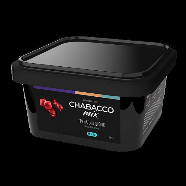 Бестабачная смесь Chabacco Mix Grenadine Drops Гренадин Дропс  Medium 200 грамм в Екатеринбурге