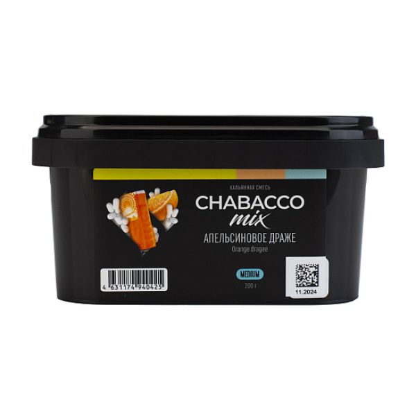Бестабачная смесь Chabacco Mix Orange Dragee Апельсиновое Драже  Medium 200 грамм в Екатеринбурге