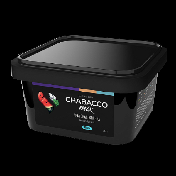 Бестабачная смесь Chabacco Mix Watermelon Gum Арбузная Жвачка  Medium 200 грамм в Екатеринбурге