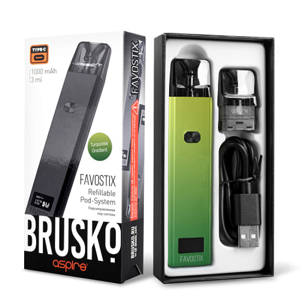 POD-система Brusko Favostix      Зеленый Градиент в Екатеринбурге