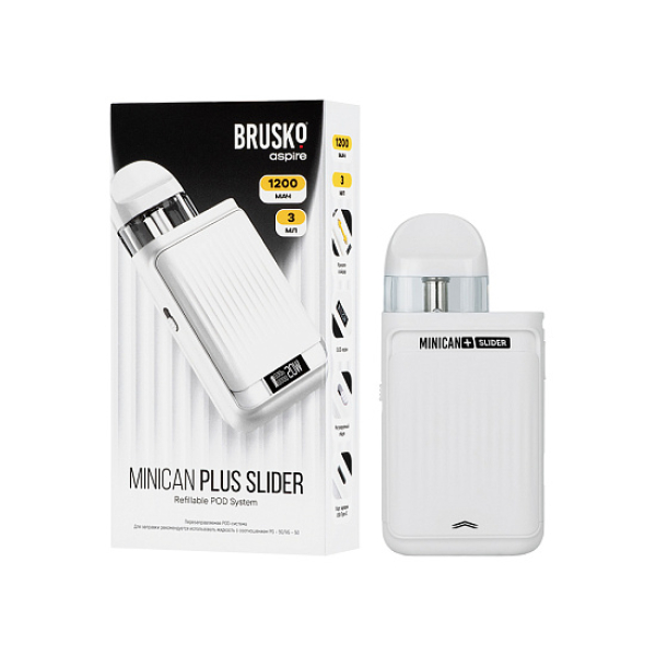 POD-система Brusko Minican      Plus Slider Белый в Екатеринбурге