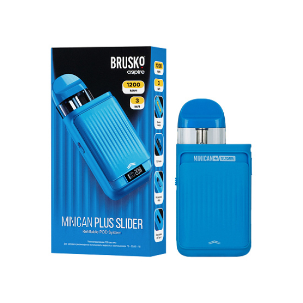 POD-система Brusko Minican      Plus Slider Синий в Екатеринбурге