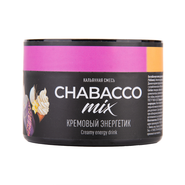 Бестабачная смесь Chabacco Mix Medium Creamy Energy Drink 40 грамм в Екатеринбурге