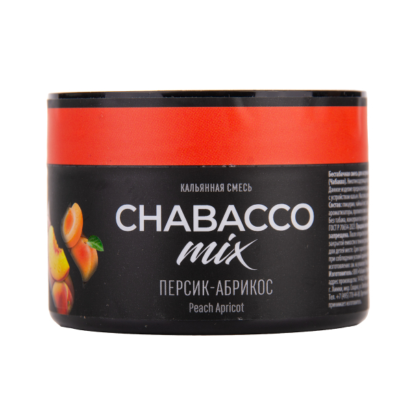 Бестабачная смесь Chabacco Mix Medium Peach Apricot 40 грамм в Екатеринбурге