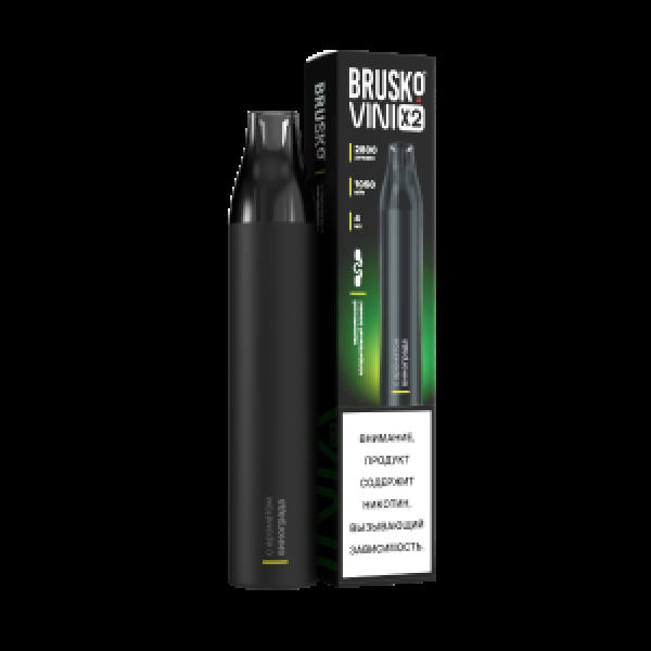 Электронка Brusko Vini X2 Грейпфрут 2800 затяжек в Екатеринбурге