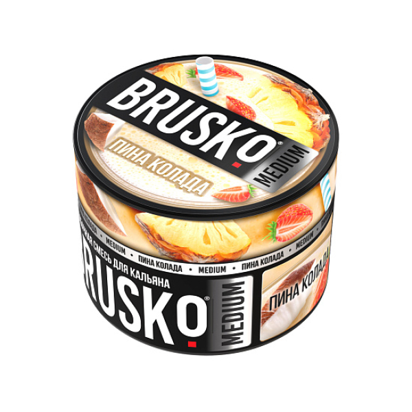 Бестабачная смесь Brusko Zero Пина Колада 50 грамм в Екатеринбурге
