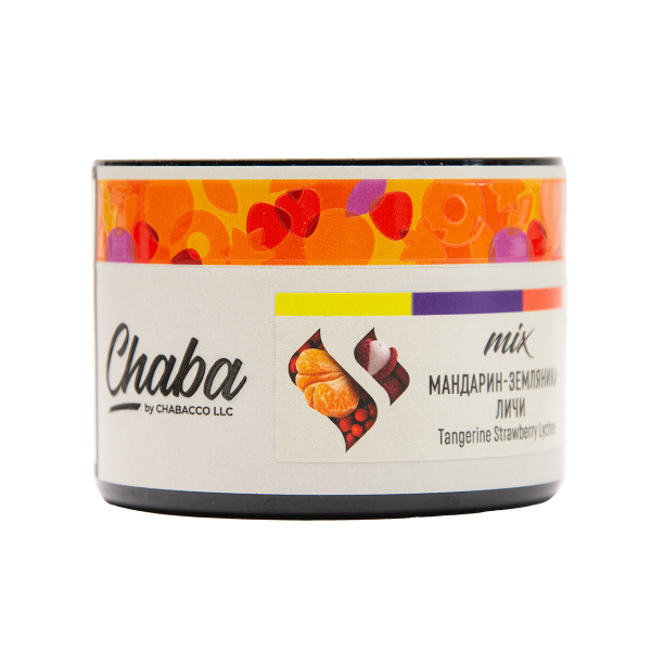 Безникотиновая смесь Chaba Mix Tangerine Strawberry Lychee Nicotine Free 40 грамм в Екатеринбурге