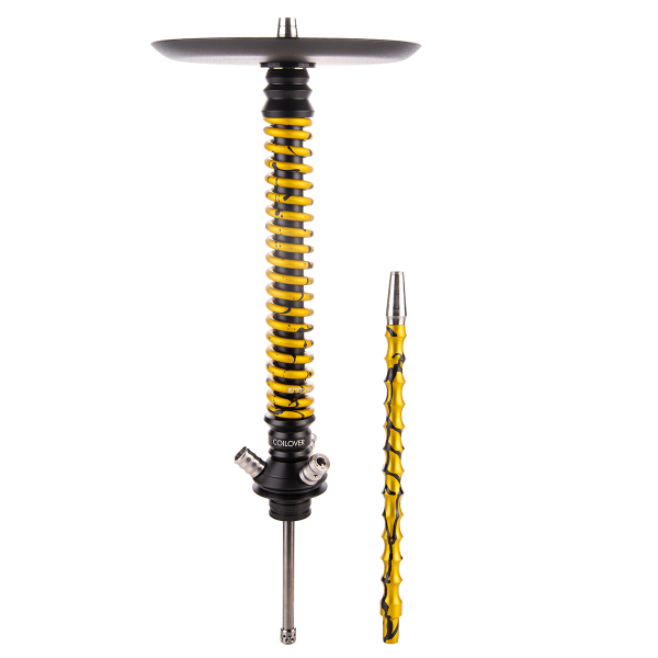Кальян Mamay Customs Coilover Большой  Чёрный Золотой Сплеш в Екатеринбурге