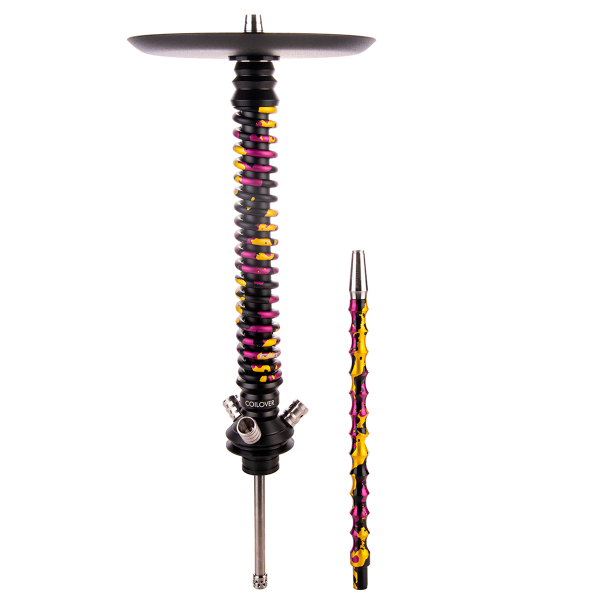 Кальян Mamay Customs Coilover Большой   Чёрный Пурпурный/золотой Камуфляж в Екатеринбурге
